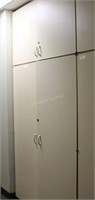 Two section upright storage cabinet 48" x 24" x 94