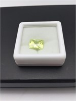 4ct Green Amethyst Emerald Cut Loose Gemstone