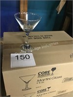 2 CTN (24) MARTINI GLASSES