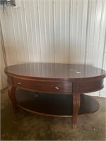 Oval Mahogany coffee table