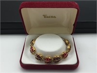 Tacoa Vintage Enamel Ladybug Bracelet