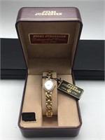 Jules Jurgensen Genuine Diamond Quartz Watch
