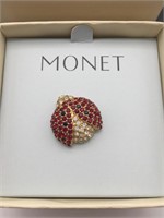 Sweet Monet Jeweled Rhinestone Bug Pin