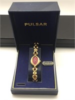 Fine Pulsar Quartz Ladies Gold-Tone Watch