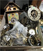 CLOCKS, CLOCK PARTS, CLOCK GLASS