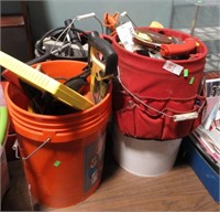4 PAILS OF TOOLS