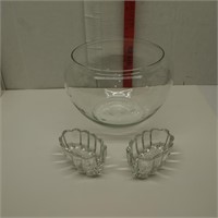 Princess House Punch Bowl and Spoon Rest
