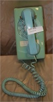 VTG. TURQUOISE ROTARY DIAL LANDLINE TELEPHONE