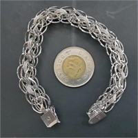 Bracelet multi rangs en argent 925
