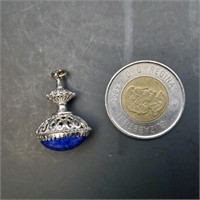 Pendentif à pierre bleu en argent 925