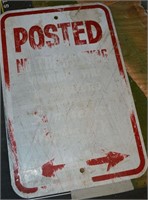 Posted Sign Metal