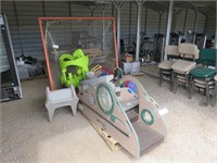 Assorted Playground Equipment & Skateboards