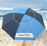 Nautica Beach Umbrella, Blue Tonal