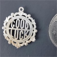 Pendentif "Good Luck" en argent 925