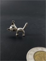 Pendentif chat en argent 925