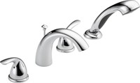 DELTA T4705 TWO HANDLE ROMAN TUB WITH HAND SHOWER