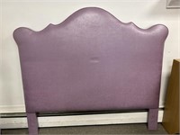 Purple faux leather headboard