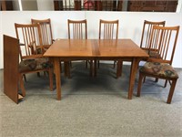 Modern Mission oak dining set