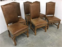 Ralph Lauren leather dining chairs