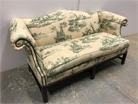 Hickory Chair  Co. equestrian upholstered sofa