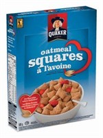 (3) Quaker Oatmeal Squares Crunchy Oat Cereal