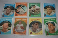 Vintage 1959 Topps Boston Red Sox Baseball Cards
