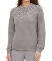 Calvin Klein Women's MD Pearl Knitted Sweater,