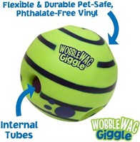 Wobble Wag Giggle Ball, Interactive Dog Toy, Fun