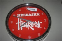 Nebraska Huskers Football Clock