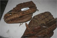 Vintage Baseball Gloves, lot of 2