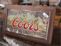 Large Coors Beer Mirror