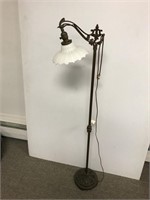 Antique metal floor lamp