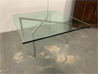 Knoll glass top table