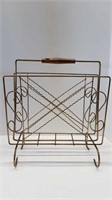 VINTAGE WIRE MAGAZINE RACK