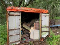 VINTAGE VAN BODY WITH CONTENTS