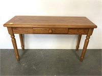 Oak one drawer table