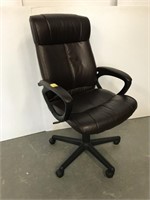 Office arm chair on swivel base