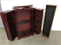 Two music cabinets
