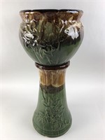 22" Roseville Jardiniere & Pedestal (2 pc)