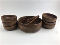 Kustom Kraft Solid Black Walnut Bowl Set