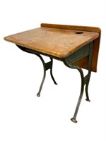 AS Co Antique School Desk