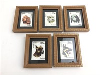 Framed Dog Stamps