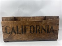 Vintage California Wood Produce Crate