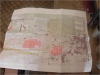 Vintage Ft. Carson Military Installation Map