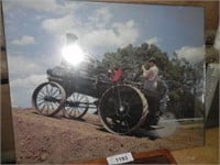 Case Agri King Wood Plaque & Case Steam Engine