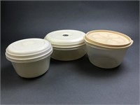 3 Plastic Food Storage Containers