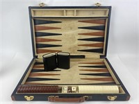 Vintage Backgammon Set W/ Bakelite Pieces