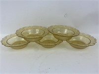 5" Vintage Depression Glass Bowls