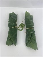 2 Large Artificial Leaf Wraps