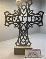 12” metal faith home decor